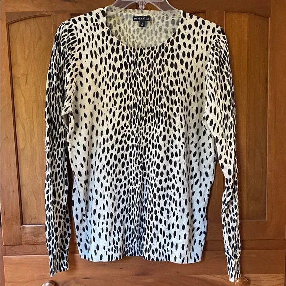 J Crew Meecantile leopard teddie sweater - Picture 2 of 9